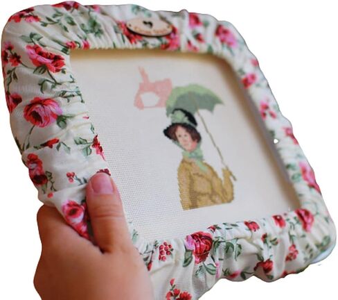Grime Guard for Q-snap сross stitch storage embroidery floral pattern Qsnap Cover q-snap frames hand embroidery kit travel accessory for stitching Grime guard for q-snap 11x11 inches (28x28cm) in Saudi Arabia