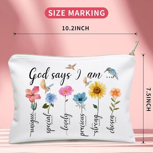 You Are Makeup Bag, Inspirational Cosmetic Bag, Birthday Gifts for Women, Sister Gifts, Mon Gifts, Daughter Gift, Affirmations Gifts, Encouragement Gift, Bridesmaid Gifts, Colleague Giftss in Saudi Arabia