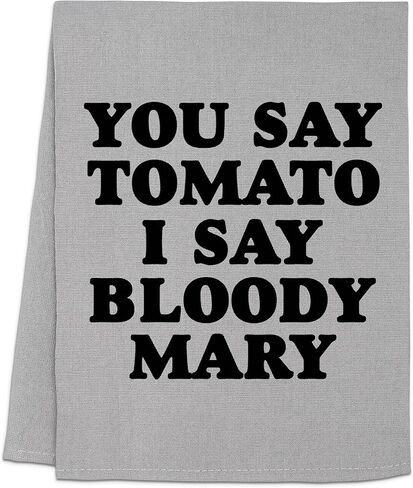 Original Dish Towel, I Like It Dirty, Flour Sack Kitchen Towel, Sweet Housewarming Gift, Farmhouse Kitchen Decor, White or Gray (White) in Saudi Arabia