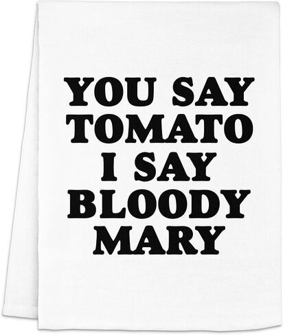 Original Dish Towel, I Like It Dirty, Flour Sack Kitchen Towel, Sweet Housewarming Gift, Farmhouse Kitchen Decor, White or Gray (White) in Saudi Arabia