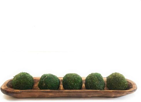 وعاء عجين الرغيف الفرنسي البني مقاس 18 بوصة - 21 بوصة، وعاء مزخرف، قطعة مركزية للطاولة، وعاء خشبي مزخرف وعاء الفجر الجديد in Kuwait