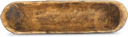 وعاء عجين الرغيف الفرنسي البني مقاس 18 بوصة - 21 بوصة، وعاء مزخرف، قطعة مركزية للطاولة، وعاء خشبي مزخرف وعاء الفجر الجديد in Kuwait