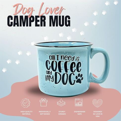 Cute Funny Coffee Mug for Dog Lovers - Dog Mom, Dog Dad, Fur Mama - Unique Fun Gifts for Her, Dad, Mom, Sister, Teacher, Coworkers - Coffee Cups & Mugs with Quotes in Saudi Arabia
