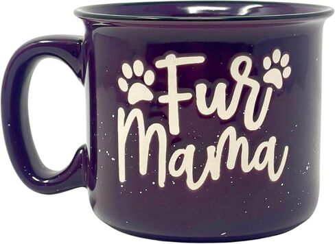 Cute Funny Coffee Mug for Dog Lovers - Dog Mom, Dog Dad, Fur Mama - Unique Fun Gifts for Her, Dad, Mom, Sister, Teacher, Coworkers - Coffee Cups & Mugs with Quotes in Saudi Arabia