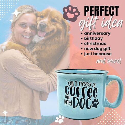 Cute Funny Coffee Mug for Dog Lovers - Dog Mom, Dog Dad, Fur Mama - Unique Fun Gifts for Her, Dad, Mom, Sister, Teacher, Coworkers - Coffee Cups & Mugs with Quotes in Saudi Arabia