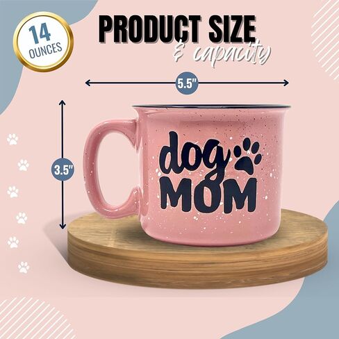 Cute Funny Coffee Mug for Dog Lovers - Dog Mom, Dog Dad, Fur Mama - Unique Fun Gifts for Her, Dad, Mom, Sister, Teacher, Coworkers - Coffee Cups & Mugs with Quotes in Kuwait