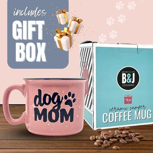 Cute Funny Coffee Mug for Dog Lovers - Dog Mom, Dog Dad, Fur Mama - Unique Fun Gifts for Her, Dad, Mom, Sister, Teacher, Coworkers - Coffee Cups & Mugs with Quotes in Kuwait