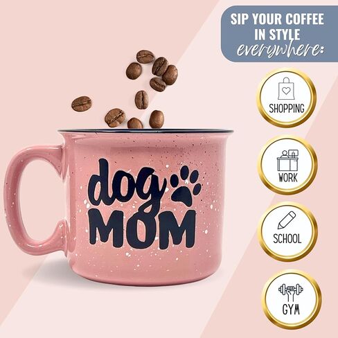 Cute Funny Coffee Mug for Dog Lovers - Dog Mom, Dog Dad, Fur Mama - Unique Fun Gifts for Her, Dad, Mom, Sister, Teacher, Coworkers - Coffee Cups & Mugs with Quotes in Kuwait