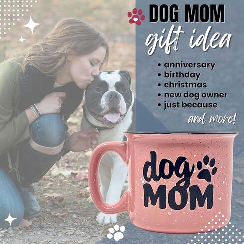 Cute Funny Coffee Mug for Dog Lovers - Dog Mom, Dog Dad, Fur Mama - Unique Fun Gifts for Her, Dad, Mom, Sister, Teacher, Coworkers - Coffee Cups & Mugs with Quotes in Kuwait