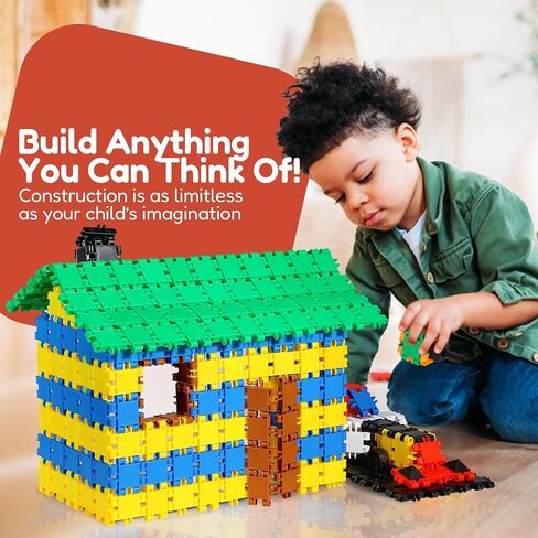 BEBLOX Building Blocks - Stem Building Toys for Kids 500 pcs Set - Educational Fun stem Toy - Birthday Gifts for Boys & Girls Age 5 6 7 8 9 10 11 12 Years Old in up in Saudi Arabia