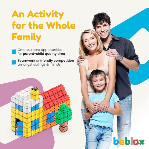 BEBLOX Building Blocks - Stem Building Toys for Kids 500 pcs Set - Educational Fun stem Toy - Birthday Gifts for Boys & Girls Age 5 6 7 8 9 10 11 12 Years Old in up in Saudi Arabia