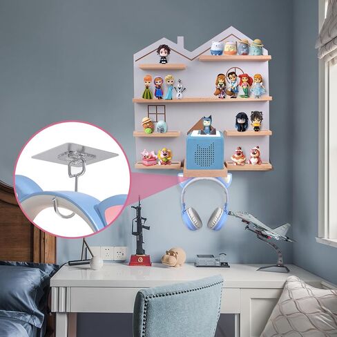 XL Tonie Shelf House for Toniebox - Toniebox Storage for All Your Tonie Accessories, toniebox Characters and toniebox Figures, Display Amiibo Collection, Display Dolls(Grey) in Saudi Arabia