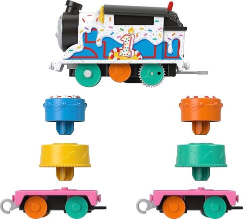 Thomas & Friends Motorized Toy Train, Wobbly Cake Thomas Engine with Cargo Cars & Pieces for Pretend Play Preschool Kids Ages 3+ Years in Saudi Arabia