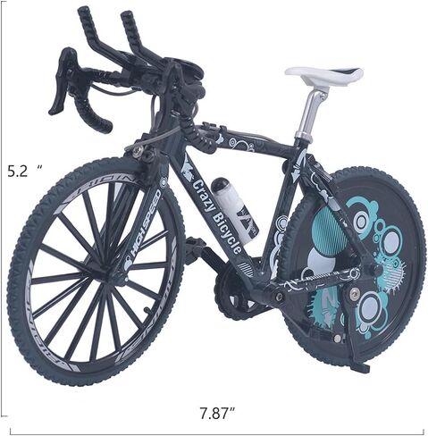 Ailejia Mini Bike Ornament Toy Doodle Bike Toy Mini Mini Mountain Cake Top الترابية دراجة حزب الزينة BMX فنجر دراجة دراجة نموذج اللعب لديكور المنزل، مجموعة (أصفر) in Kuwait