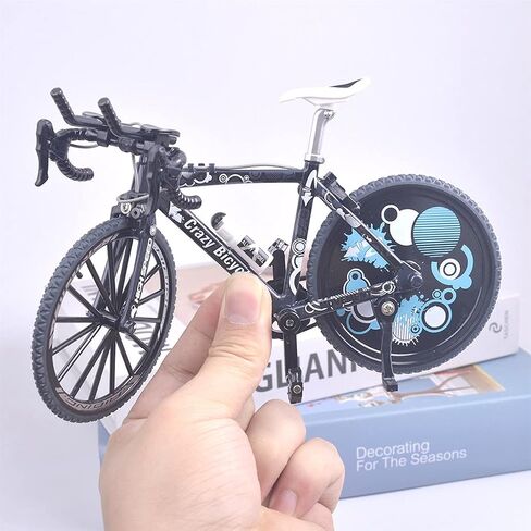 Ailejia Mini Bike Ornament Toy Doodle Bike Toy Mini Mini Mountain Cake Top الترابية دراجة حزب الزينة BMX فنجر دراجة دراجة نموذج اللعب لديكور المنزل، مجموعة (أصفر) in Kuwait