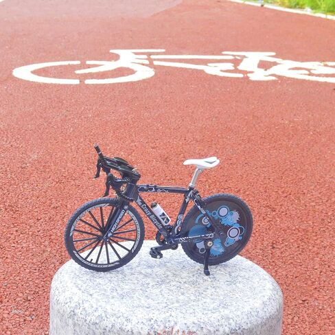 Ailejia Mini Bike Ornament Toy Doodle Bike Toy Mini Mini Mountain Cake Top الترابية دراجة حزب الزينة BMX فنجر دراجة دراجة نموذج اللعب لديكور المنزل، مجموعة (أصفر) in Kuwait