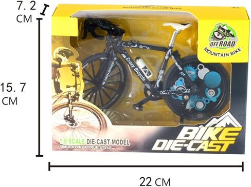 Ailejia Mini Bike Ornament Toy Doodle Bike Toy Mini Mini Mountain Cake Top الترابية دراجة حزب الزينة BMX فنجر دراجة دراجة نموذج اللعب لديكور المنزل، مجموعة (أصفر) in Kuwait