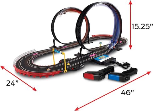 Slot Car Race Set B/O SART Super Loop Sonic & Shadow Slot Car (Approx. 18 Feet Tracks) Multi in Saudi Arabia