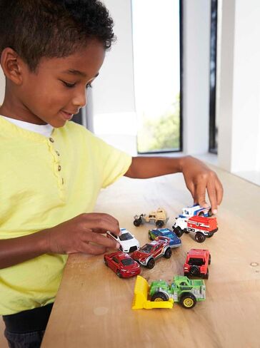 Matchbox Cars, 9-Pack Die-Cast 1:64 Scale Toy Cars, Construction or Garbage Trucks, Rescue Vehicles or Planes (Styles May Vary) in Saudi Arabia