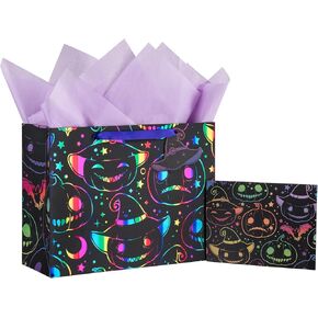 LeZakaa 3 Pack Christmas Gift Bags Assorted Size with Tissue Paper - Nutcracker, Ballerina, Mouse King Design for Boys, Girls, Men, Women in Saudi Arabia