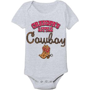 Instant Message - Grandpa's Little Cowboy - Infant Baby One Piece in Kuwait