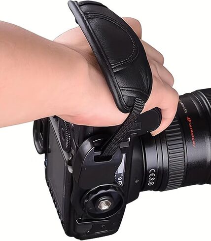 حزام يدوي - قبضة كاميرا آمنة ، حزام معصم مبطن لكاميرات DSLR والمرآة - مثالية للمصورين in Saudi Arabia