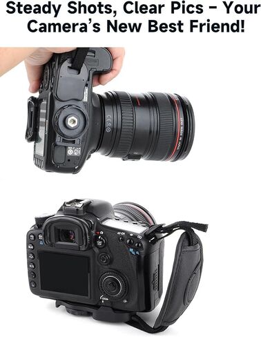 حزام يدوي - قبضة كاميرا آمنة ، حزام معصم مبطن لكاميرات DSLR والمرآة - مثالية للمصورين in Saudi Arabia