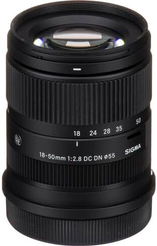 Sigma 18-50mm f/2.8 DC DN عدسة معاصرة لـ Fujifilm X Mount Bundle ، تشمل: بطاقة ذاكرة Sandisk 128GB Extreme Pro SDXC ، مرشح حماية الأشعة فوق البنفسجية ، مجموعة تنظيف العدسات والمزيد (7 عناصر) in Saudi Arabia