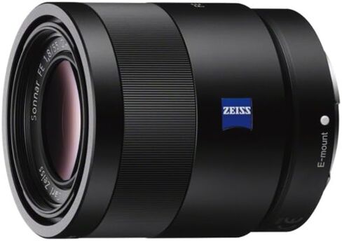 Sony Sel55f18z Sonnar T* Fe 55mm F1.8 ZA Full-Frame E-Mount Prime Zeiss Lens (متجدد) in Saudi Arabia