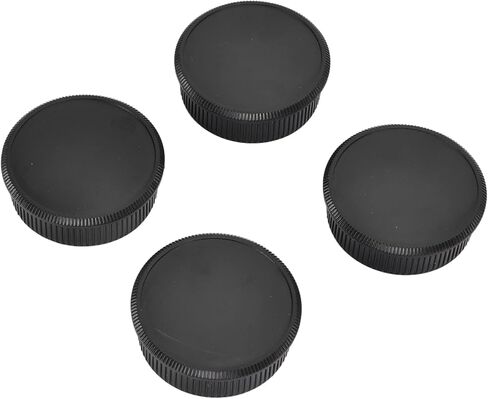 Camera Body Cap and Rear Lens Cover Set Hard Plastic Scratch Proof Protector for M42 Screw Mount Camera and Lens 4 Pair Kit Black in Saudi Arabia