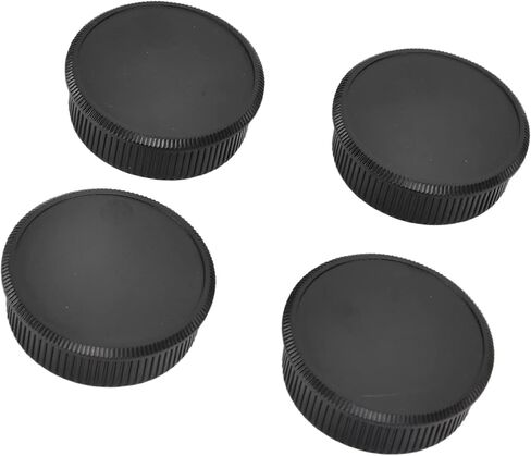 Camera Body Cap and Rear Lens Cover Set Hard Plastic Scratch Proof Protector for M42 Screw Mount Camera and Lens 4 Pair Kit Black in Saudi Arabia