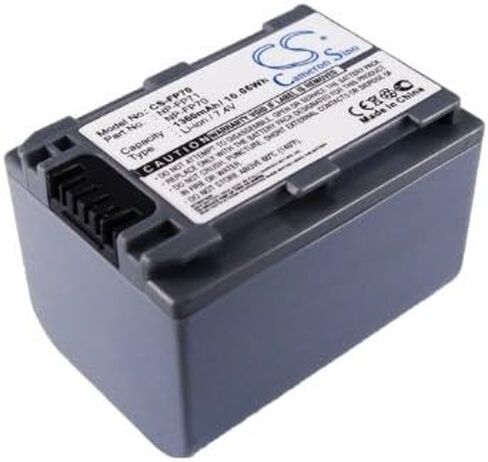 بطارية استبدال لـ Sony DCR-DVD805E DCR-HC21 DCR-DVD205 NP-FP70 NP-FP71 NP-FP60 (1360mAh) in Kuwait