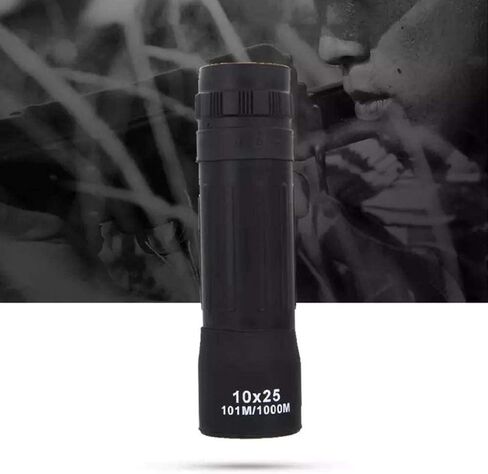 10X25 Compact Monocular Telescope - Portable, Life Waterproof, BAK4 Prism Lens for Bird Watching, Sports, Travel, Hiking in Saudi Arabia