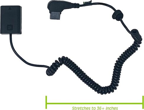 WASABI Power DCC-FW50 DUMMENT DC DC ANDIDE مع إدخال D-TAP لـ Sony AC-PW20 NP-FW50 و Sony Alpha A7R II A7S II A37 A55 A6000 A6100 A6300 A6400 A6500 NEX-5 NEX-6 NEX-7 RX10 III III III III in Saudi Arabia