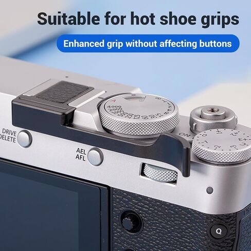 Camera Thumb Strap, Aluminum Alloy Metal Thumb Strap, Portable Hot Shoe Thumb Rest, Camera Accessories for X100VI, X100V, X100F, XE3, in Kuwait