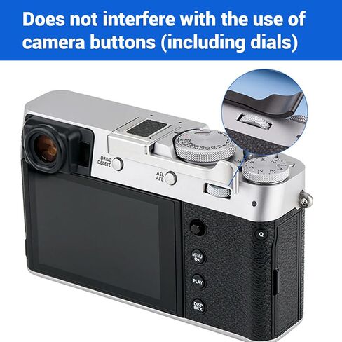 Camera Thumb Strap, Aluminum Alloy Metal Thumb Strap, Portable Hot Shoe Thumb Rest, Camera Accessories for X100VI, X100V, X100F, XE3, in Kuwait