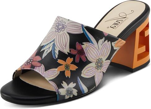 Azura Sculptor Slide Sandals for Women | High Heels with Leather Heel Design in Saudi Arabia