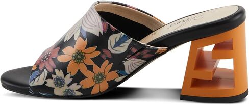Azura Sculptor Slide Sandals for Women | High Heels with Leather Heel Design in Saudi Arabia