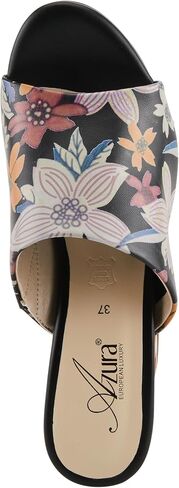 Azura Sculptor Slide Sandals for Women | High Heels with Leather Heel Design in Saudi Arabia