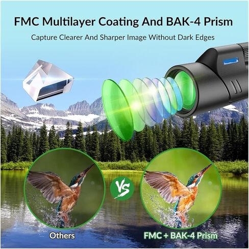 Premium Monocular Telescope with High Zoom - Perfect for Outdoor Adventures and Sharp Imaging in Saudi Arabia