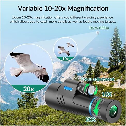 Premium Monocular Telescope with High Zoom - Perfect for Outdoor Adventures and Sharp Imaging in Saudi Arabia