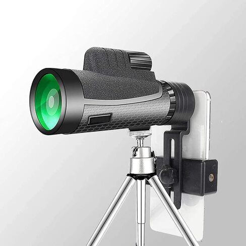 تلسكوب أحادي الطاقة عالي الطاقة 12 × 50 مع PAK4 PRISM ، مضغوط ، مقاوم للماء ، محول الهواتف الذكية وترايش ترايبود in Saudi Arabia