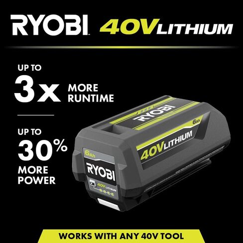 Ryobi 40-Volt Lithium-ion 6.0 AH بطارية عالية السعة in Kuwait