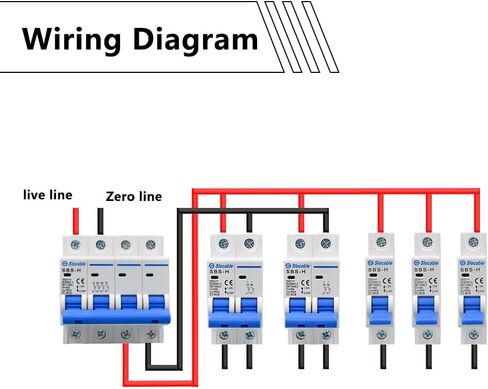 قاطع الدائرة المصغرة Trisinger DC، 2P 63Amp 500V قواطع كهربائية لنظام شبكة الألواح الشمسية تركيب السكك الحديدية (63A) in Kuwait
