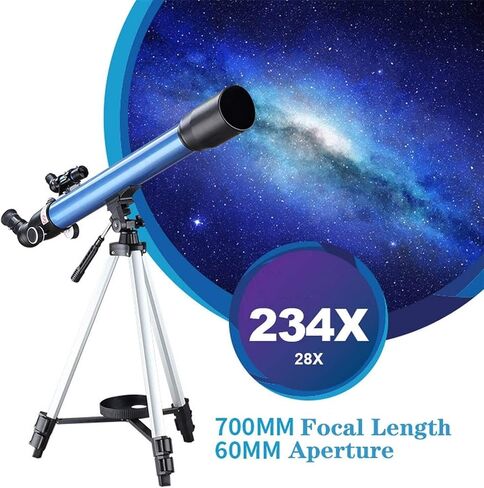 Telescope 700mm Focal Length 234X Magnification Astronomy Refractor Telescopes with Tripod Smartphone Adapter Backpack in Saudi Arabia
