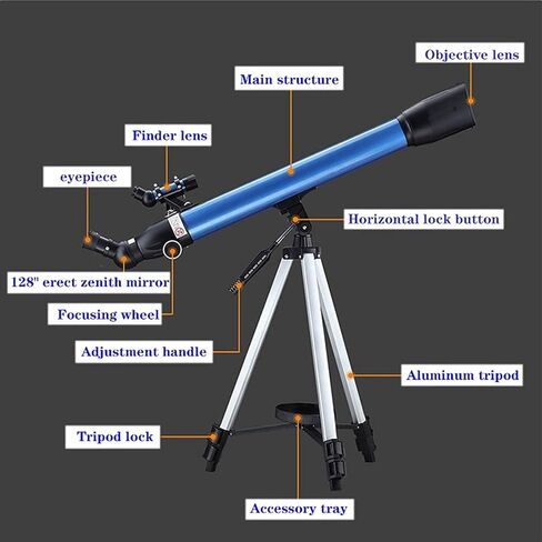 Telescope 700mm Focal Length 234X Magnification Astronomy Refractor Telescopes with Tripod Smartphone Adapter Backpack in Saudi Arabia