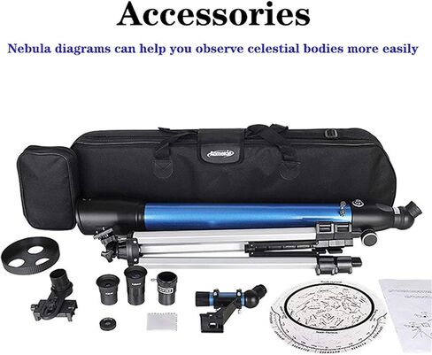 Telescope 700mm Focal Length 234X Magnification Astronomy Refractor Telescopes with Tripod Smartphone Adapter Backpack in Saudi Arabia