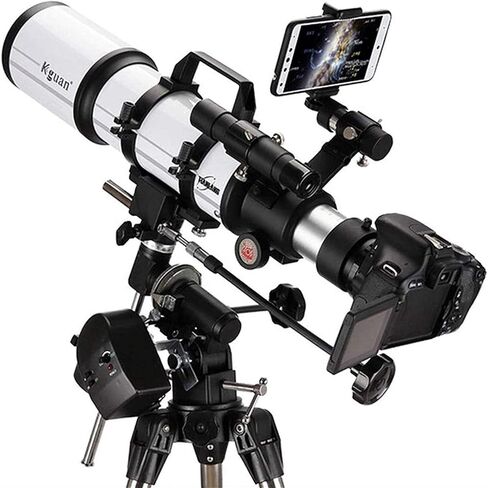 Geographic telescope 80mm Aperture 600mm Mount Astronomical Refracting Multi-Coated Optics Durable Portable Travel Telescope with Tripod and Finders Scope Telescopes 2020 Astronomical equipment for in Saudi Arabia