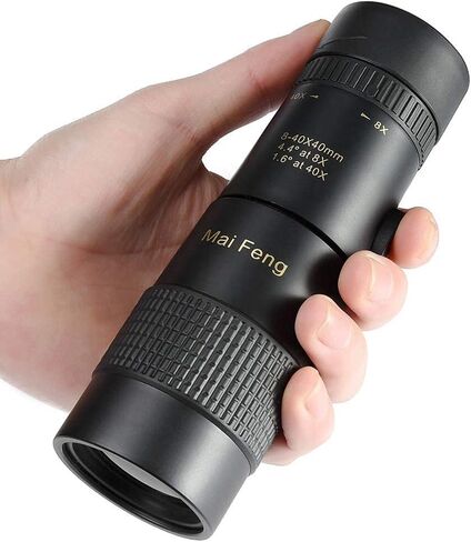 مناظير 8-40 × 40 تلسكوب أحادي الصبفة قابلة للسحب مكافأة ماء BAK4 Professional Ed Glass مع مقطع هاتف ثلاثي القوائم in Saudi Arabia