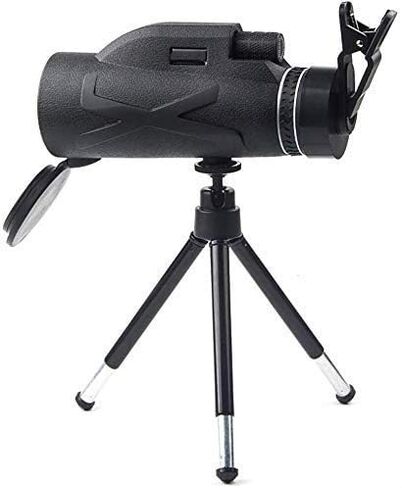 Updated Newest Monocular Telescope 80X100 High Power&HD Monocular with BAK4 Prism Simple Mobile Phone Clip + Aluminum Alloy Telescopic Bracket in Saudi Arabia